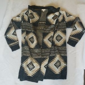 Open front cardigan